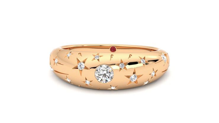 Taylor & Hart Scintillare Wedding Ring 360 degree image 28