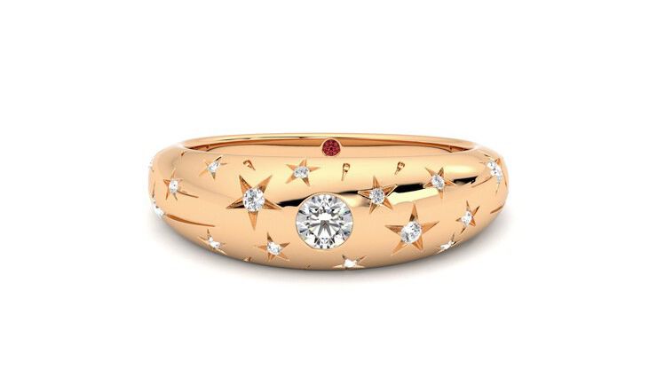 Taylor & Hart Scintillare Wedding Ring 360 degree image 29