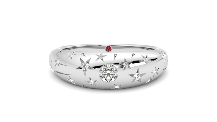 Taylor & Hart Scintillare Wedding Ring 360 degree image 0