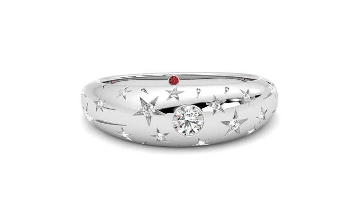 Taylor & Hart Scintillare Wedding Ring 360 degree image 2