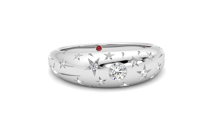 Taylor & Hart Scintillare Wedding Ring 360 degree image 3