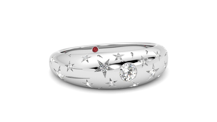 Taylor & Hart Scintillare Wedding Ring 360 degree image 4