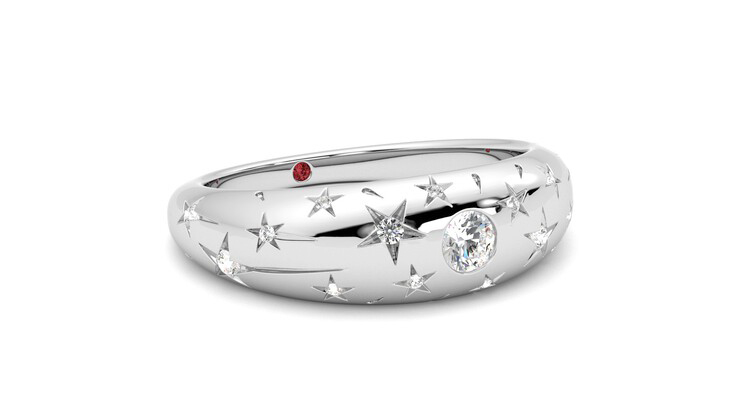 Taylor & Hart Scintillare Wedding Ring 360 degree image 5