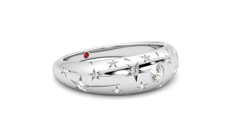 Taylor & Hart Scintillare Wedding Ring 360 degree image 6