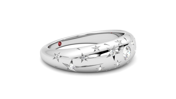 Taylor & Hart Scintillare Wedding Ring 360 degree image 7