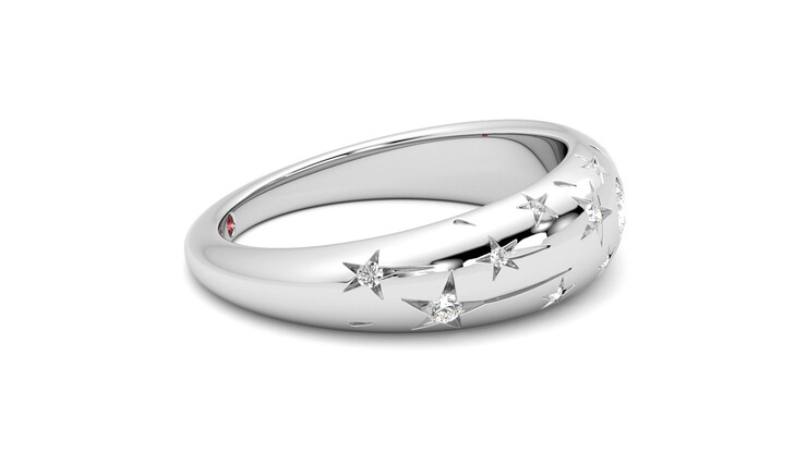 Taylor & Hart Scintillare Wedding Ring 360 degree image 9