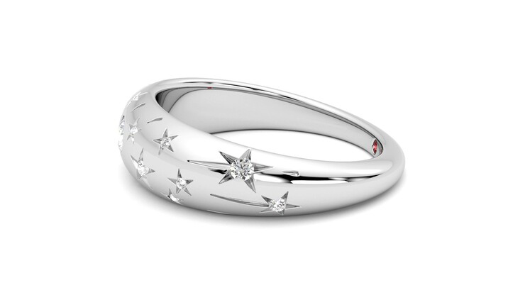 Taylor & Hart Scintillare Wedding Ring 360 degree image 21