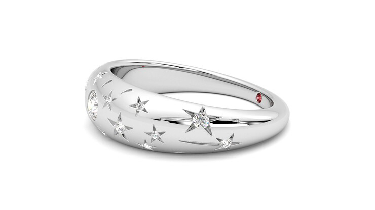 Taylor & Hart Scintillare Wedding Ring 360 degree image 22