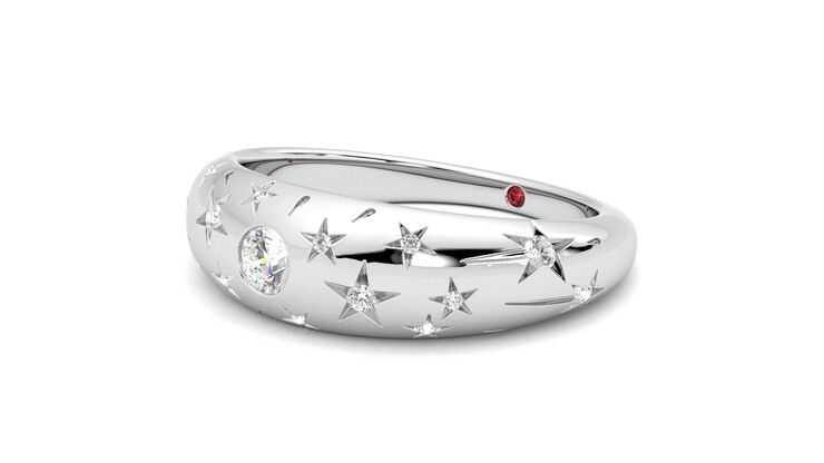Taylor & Hart Scintillare Wedding Ring 360 degree image 24