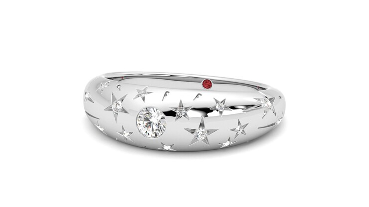 Taylor & Hart Scintillare Wedding Ring 360 degree image 26