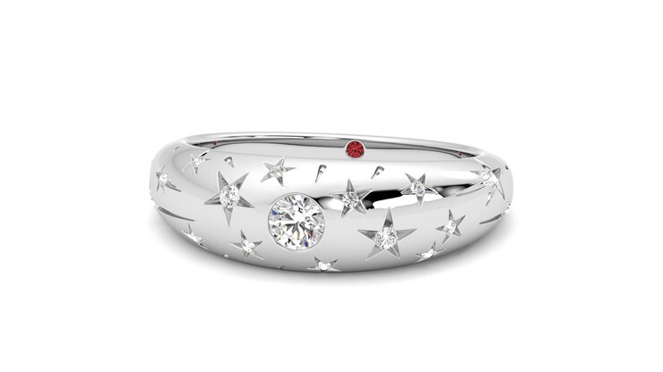 Taylor & Hart Scintillare Wedding Ring 360 degree image 27