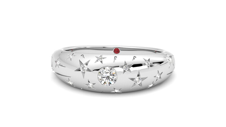 Taylor & Hart Scintillare Wedding Ring 360 degree image 28