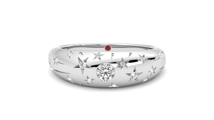 Taylor & Hart Scintillare Wedding Ring 360 degree image 29
