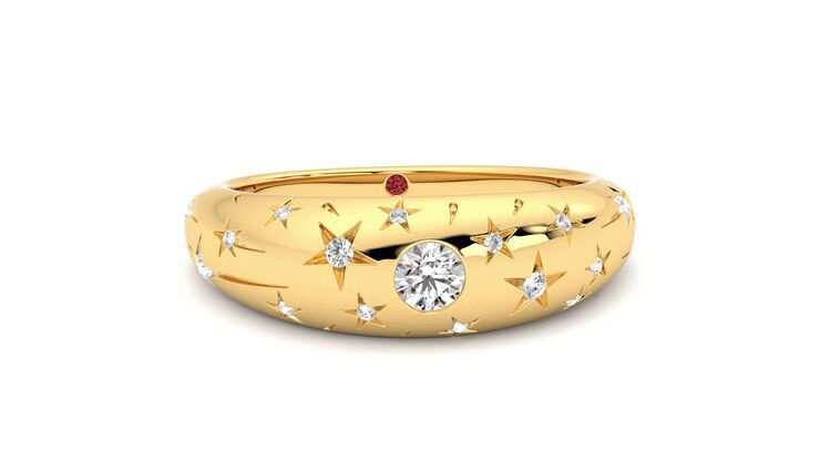 Taylor & Hart Scintillare Wedding Ring 360 degree image 2