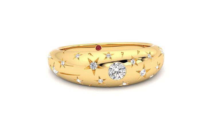 Taylor & Hart Scintillare Wedding Ring 360 degree image 3