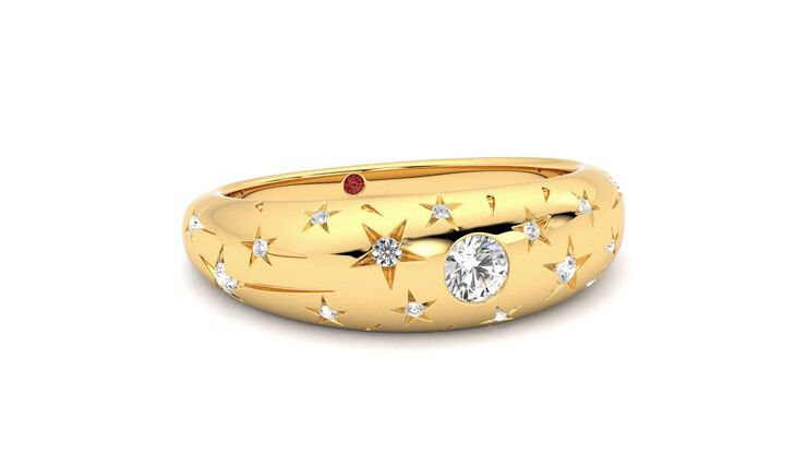 Taylor & Hart Scintillare Wedding Ring 360 degree image 4
