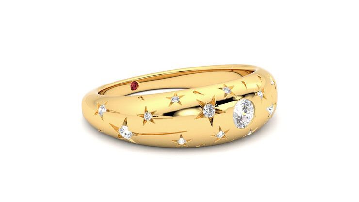 Taylor & Hart Scintillare Wedding Ring 360 degree image 6