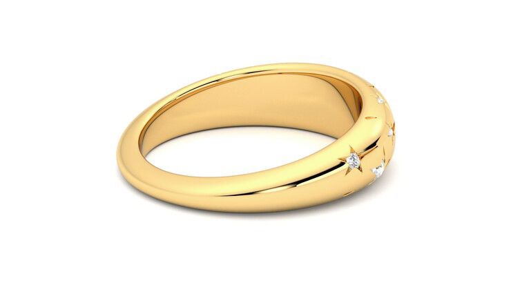 Taylor & Hart Scintillare Wedding Ring 360 degree image 12
