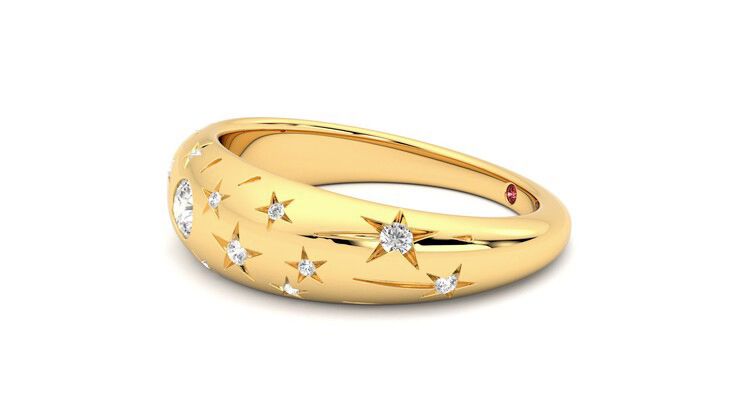 Taylor & Hart Scintillare Wedding Ring 360 degree image 22