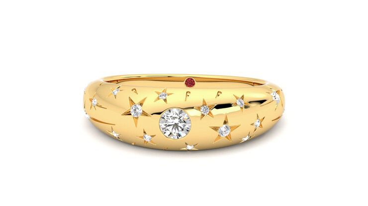 Taylor & Hart Scintillare Wedding Ring 360 degree image 28