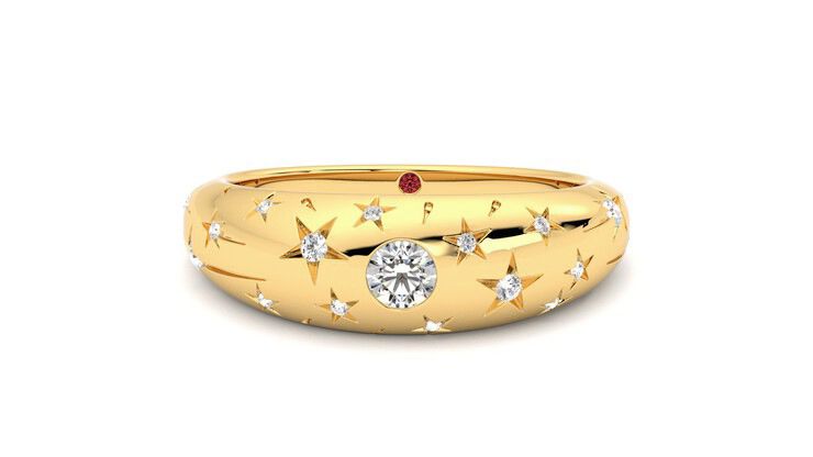 Taylor & Hart Scintillare Wedding Ring 360 degree image 29