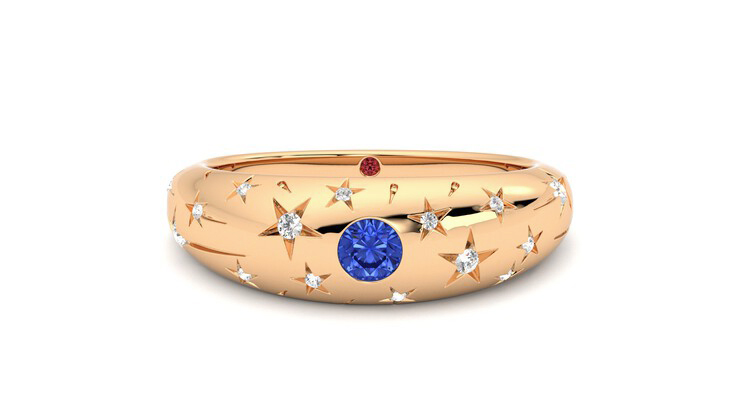 Taylor & Hart Scintillare Wedding Ring 360 degree image 0