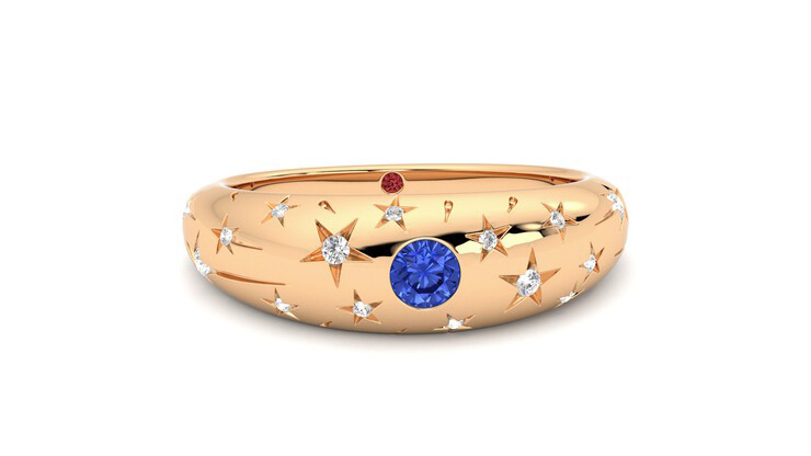 Taylor & Hart Scintillare Wedding Ring 360 degree image 2