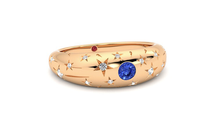 Taylor & Hart Scintillare Wedding Ring 360 degree image 4