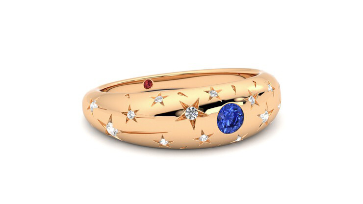 Taylor & Hart Scintillare Wedding Ring 360 degree image 5