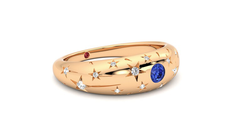 Taylor & Hart Scintillare Wedding Ring 360 degree image 6