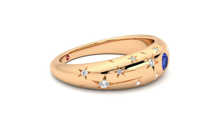 Taylor & Hart Scintillare Wedding Ring 360 degree image 8