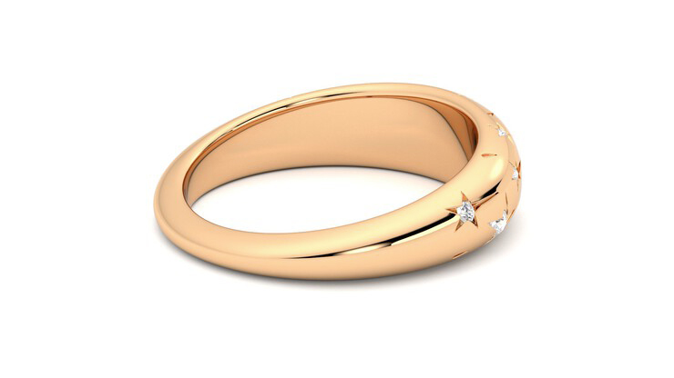Taylor & Hart Scintillare Wedding Ring 360 degree image 12