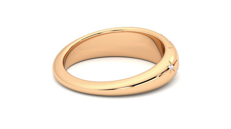 Taylor & Hart Scintillare Wedding Ring 360 degree image 13