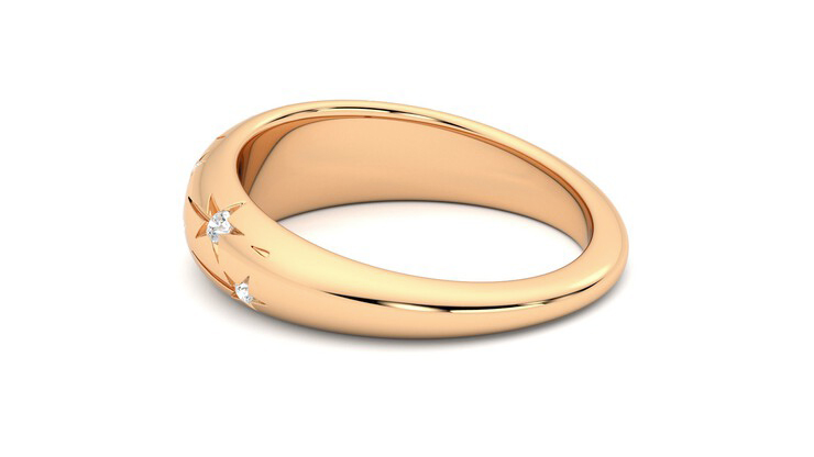 Taylor & Hart Scintillare Wedding Ring 360 degree image 18