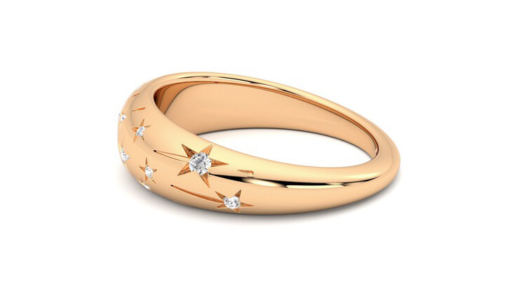 Taylor & Hart Scintillare Wedding Ring 360 degree image 20