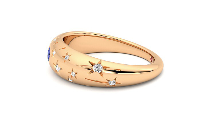 Taylor & Hart Scintillare Wedding Ring 360 degree image 21