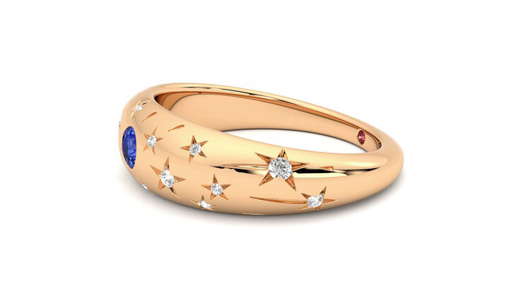 Taylor & Hart Scintillare Wedding Ring 360 degree image 22