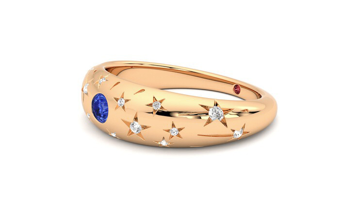 Taylor & Hart Scintillare Wedding Ring 360 degree image 23