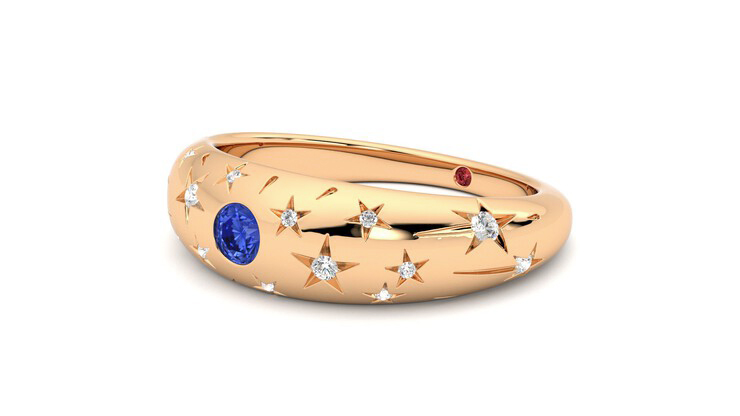 Taylor & Hart Scintillare Wedding Ring 360 degree image 24