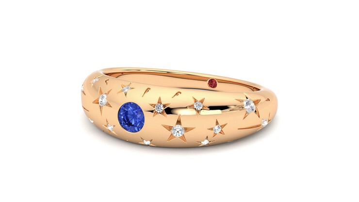 Taylor & Hart Scintillare Wedding Ring 360 degree image 25