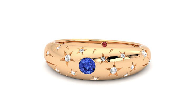 Taylor & Hart Scintillare Wedding Ring 360 degree image 27