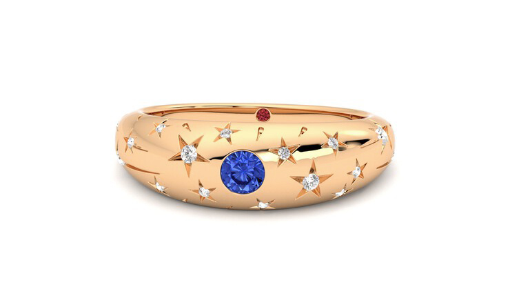 Taylor & Hart Scintillare Wedding Ring 360 degree image 28