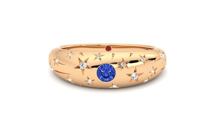 Taylor & Hart Scintillare Wedding Ring 360 degree image 29