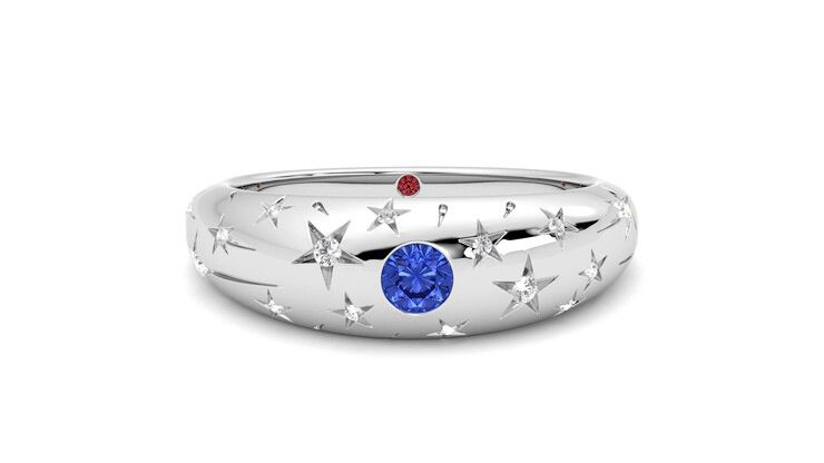 Taylor & Hart Scintillare Wedding Ring 360 degree image 1