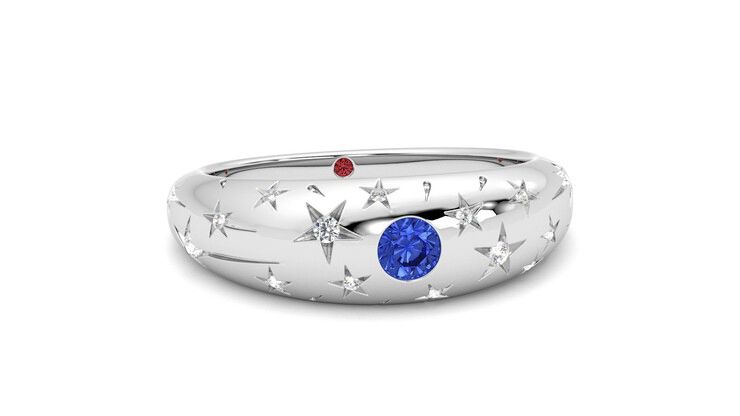 Taylor & Hart Scintillare Wedding Ring 360 degree image 3