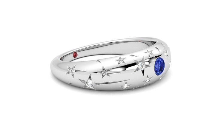 Taylor & Hart Scintillare Wedding Ring 360 degree image 7