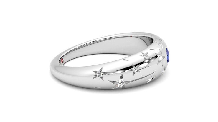 Taylor & Hart Scintillare Wedding Ring 360 degree image 9