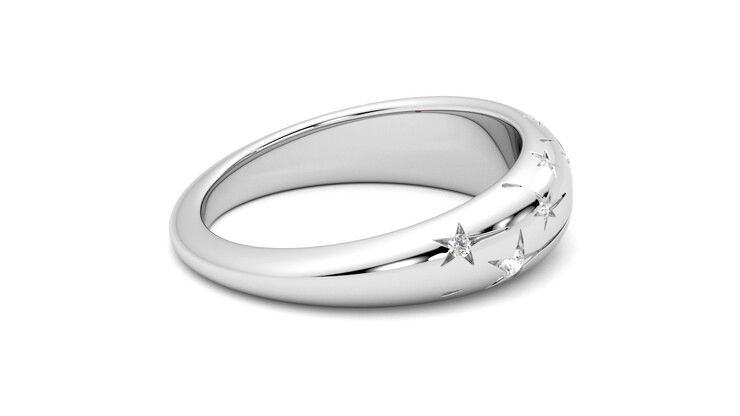 Taylor & Hart Scintillare Wedding Ring 360 degree image 11