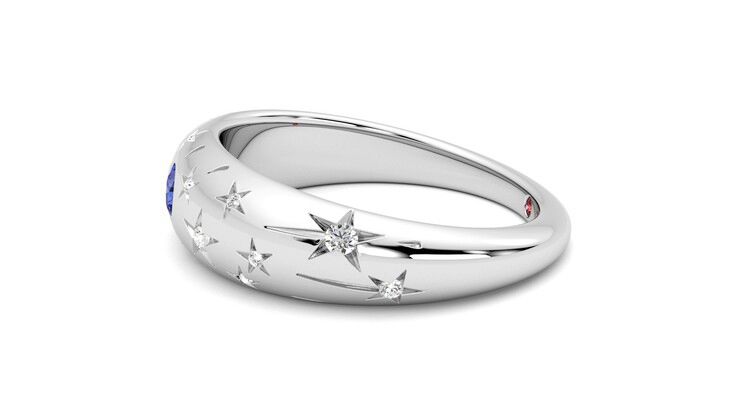 Taylor & Hart Scintillare Wedding Ring 360 degree image 21