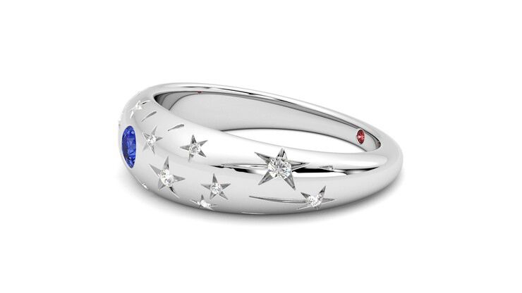 Taylor & Hart Scintillare Wedding Ring 360 degree image 22